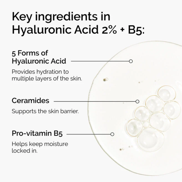 Hyaluronic Acid 2% + B5 (with Ceramides) - 30ml - Image 2